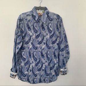 Blue White Button Down Shirt